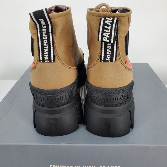 Palladium Revolt HI TX Platform Boots‎ Olive 97242-307-M Womens 7 New - Picture 4 of 10